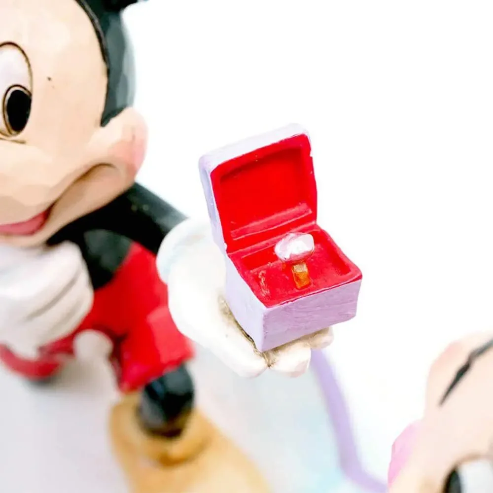 Disney Mickey and Minnie Figurine - Red, Pink, Black - Picture 3 of 5